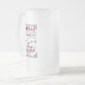 Echte Kwaliteit Verouderde Perfectie Verjaardag Matglas Bierpul (Voorkant links)