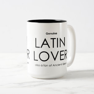 Echte Latijnliefhebber -- ook fan van Oudgrieks Tweekleurige Koffiemok