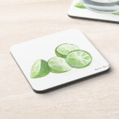 echte ledematen voor het ontwerpen van limoen bier onderzetter (Linkerzijde)