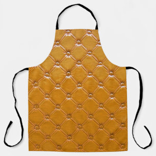 Echte lederen bekleding: decoratief motief. schort