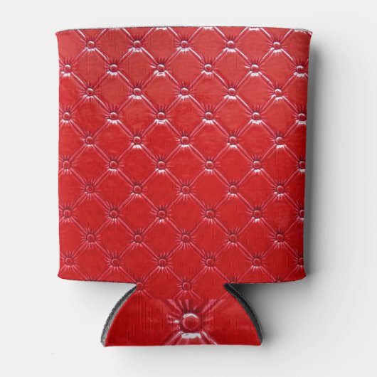 Echte lederen bekleding: veelzijdig decor blikjeskoeler (Voorkant)