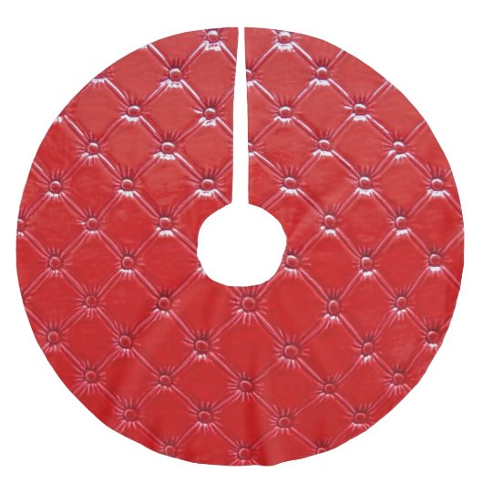 Echte lederen bekleding: veelzijdig decor kerstboom rok (Voorkant)