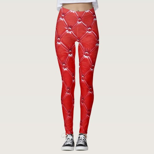 Echte lederen bekleding: veelzijdig decor leggings (Voorkant)