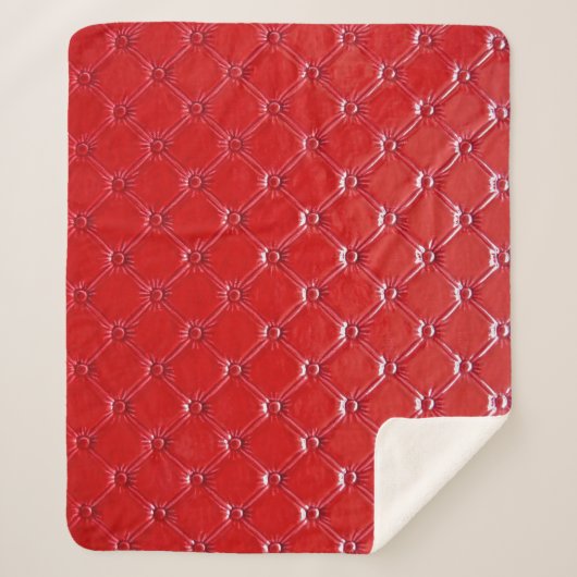 Echte lederen bekleding: veelzijdig decor sherpa deken (Voorkant)