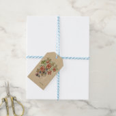 Echte leer en suede art cadeaulabel (Met Touw)