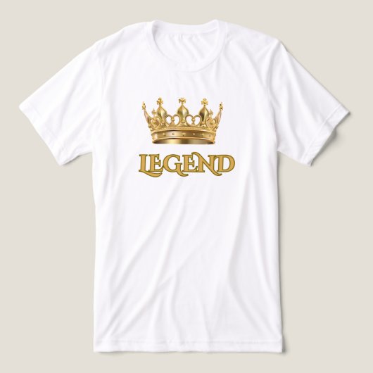 ECHTE LEGENDE WIT GOUD GRAPHIC HEREN Tri-Blend SHIRT (Design voorkant)