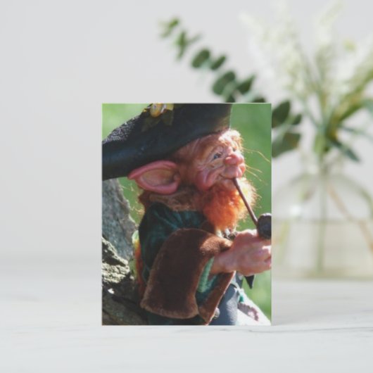 echte leprechaun briefkaart (Staand voorkant)