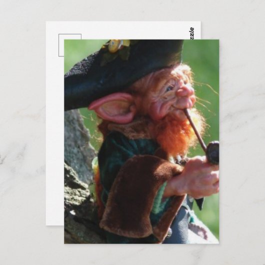 echte leprechaun briefkaart (Voorkant / Achterkant)