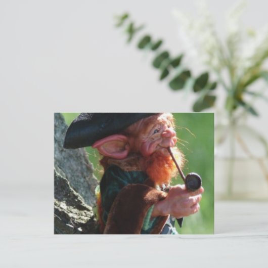 echte leprechaun briefkaart (Staand voorkant)