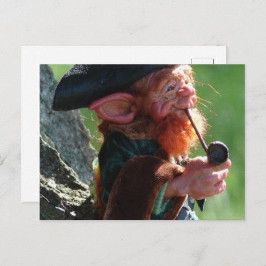 echte leprechaun briefkaart (Voorkant / Achterkant)