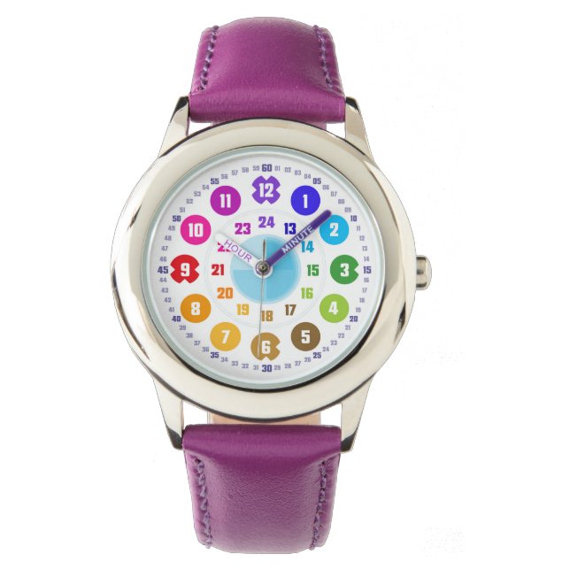 Echte Lernuhr für Kinder - Schlicht- EasyRead Armb Horloge (Voorkant)