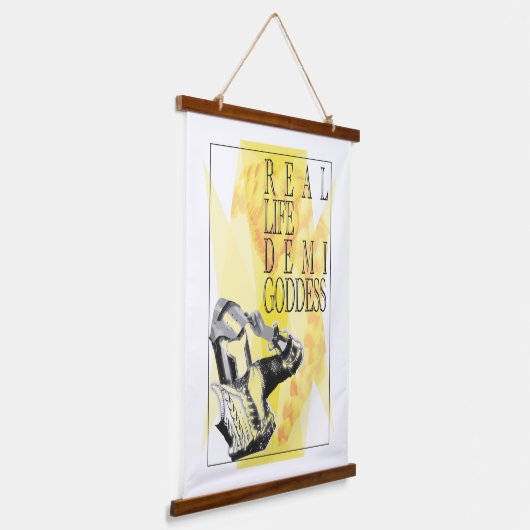 'Echte leven Demi Goddess Hangend Wandkleed (Gebogen)