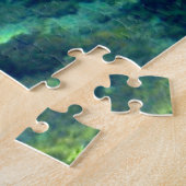 Echte levende zeeen schildpadden legpuzzel (Zijkant)