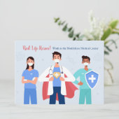 Echte levenshelden Dank je wel Bedankkaart (Staand voorkant)