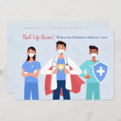 Echte levenshelden Dank je wel Bedankkaart (Voorkant / Achterkant)