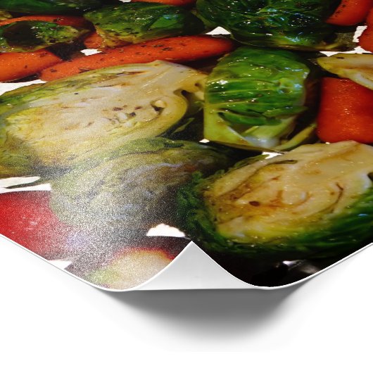 Echte levensmiddelen: Veggie Tray Foto Afdruk (Hoek)