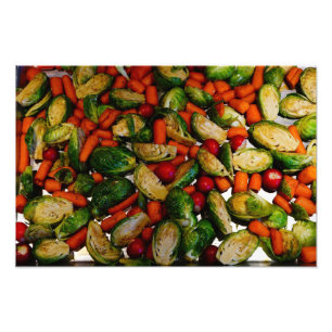 Echte levensmiddelen: Veggie Tray Foto Afdruk