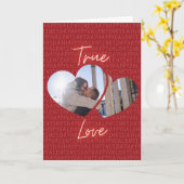 Echte Liefde Aangepaste Foto Valentijnkaart Kaart (Gele Bloem)