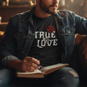 Echte liefde Botten en rode ventilator T-shirt