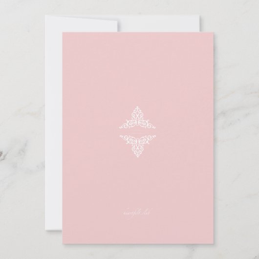 Echte liefde bruiloft uitnodiging (Achterkant)