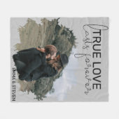 Echte Liefde Duurt Voort | Foto Fleece Deken (Voorkant (Horizontaal))