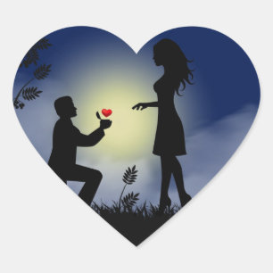 Echte liefde hart sticker