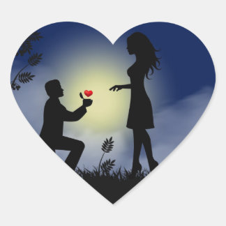 Echte liefde hart sticker