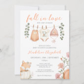 Echte Liefde Herfst Waslijn Baby Shower Kaart (Voorkant)