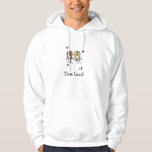 Echte liefde! hoodie (Voorkant)