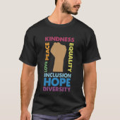 Echte liefde integratie Gelijkheid Diversiteit T-shirt (Voorkant)