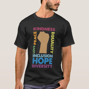 Echte liefde integratie Gelijkheid Diversiteit T-shirt