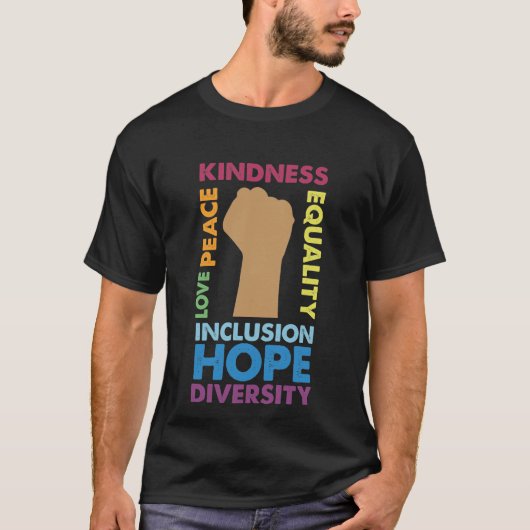 Echte liefde integratie Gelijkheid Diversiteit T-shirt (Voorkant)