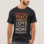 Echte liefde integratie Gelijkheid Diversiteit T-shirt (Voorkant)