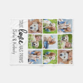 Echte Liefde Op Maat Gemaakte Hond Liefhebber Cute Fleece Deken (Voorkant (Horizontaal))