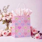 Echte Liefde Roze met Candy Harten en waarheden Medium Cadeauzakje