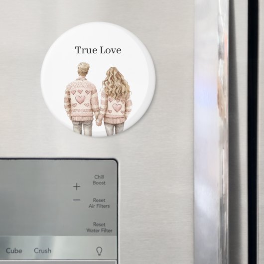 Echte Liefde Roze Zoeteliefjes Magneet (Insitu (Koelkast))