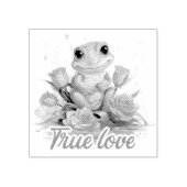 Echte liefde rubberstempel (Afrduk)