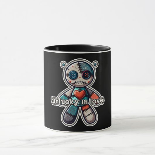 Echte Liefde Skelet Hart Tattoo Uiterlijk Mok (Midden)