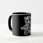 Echte Liefde Skelet Hart Tattoo Uiterlijk Mok (Voorkant links)