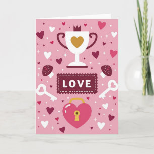 Echte Liefde Sleutel tot Mijn Hart Kaart