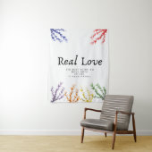 echte liefde tekst en beroemde spreuk wanddecorati wandkleed (In situ)