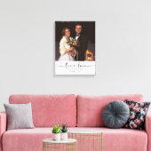 Echte Liefde Trouwfoto Canvas Afdruk (Insitu (Woonkamer))