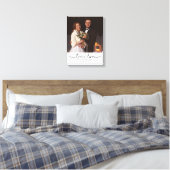 Echte Liefde Trouwfoto Canvas Afdruk (Insitu (Slaapkamer))