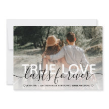 Echte Liefde Uitgestelde Bruiloft Typografie
