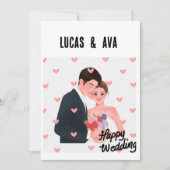 "Echte liefde uitnodigingen" Kaart (Voorkant)