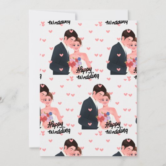 "Echte liefde uitnodigingen" Kaart (Achterkant)