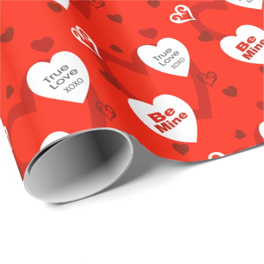 Echte Liefde Valentijnsdag Gift Wrap Inpakpapier (Rol Hoek)