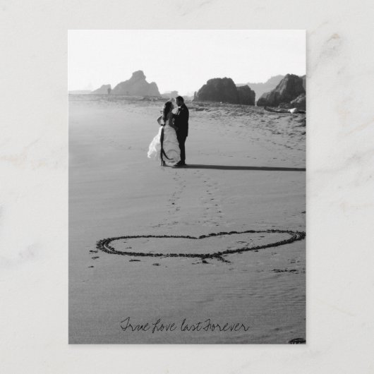 Echte liefde voor altijd briefkaart (Voorkant)