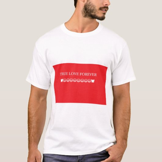 Echte liefde voor altijd t-shirt (Voorkant)
