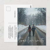 Echte Liefde Wacht Uitgestelde Huwelijk Ansichtkaa Briefkaart (Voorkant / Achterkant)